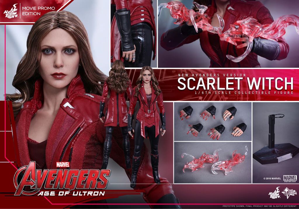 6th Scale (MMS357): Avengers, Age Of Ultron - Scarlet Witch (New Avengers Ver.) - Hot Toys (Sixth Scale Figure) action figure collectible - Main Image 2