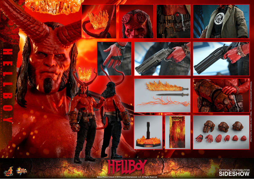 6th Scale (MMS527): HellBoy (2019 Movie) - Hot Toys (Sixth Scale Figure) action figure collectible [Barcode 4895228600073] - Main Image 2