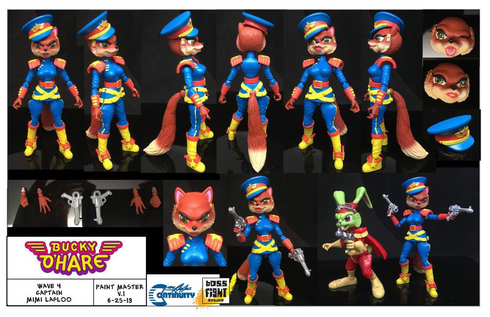 Bucky O’Hare - #12 Captain Mimi LaFloo - Boss Fight Studio (Super-Articulated Action Figures) action figure collectible [Barcode 814800021260] - Main Image 2