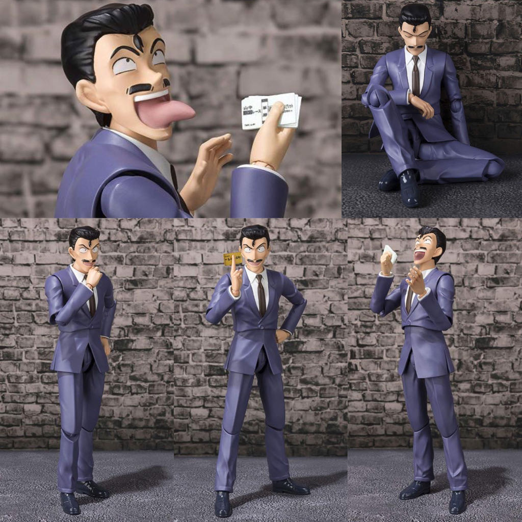 S.H.Figuarts: Detective Conan “Case Closed” - Kogorō Mōri - Bandai/Tamashii Nations (Simple Style & Heroic Action.) action figure collectible [Barcode 4573102580528] - Main Image 2