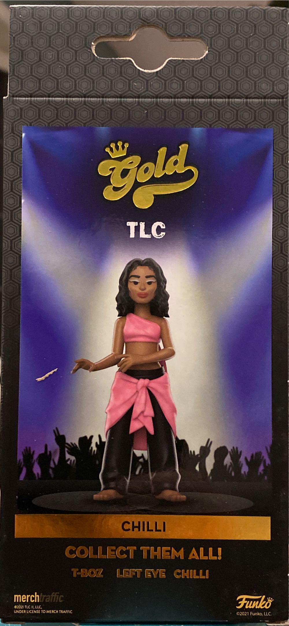 Gold TLC CHILLI Premium Vinyl Figure  action figure collectible [Barcode 16051559] - Main Image 3