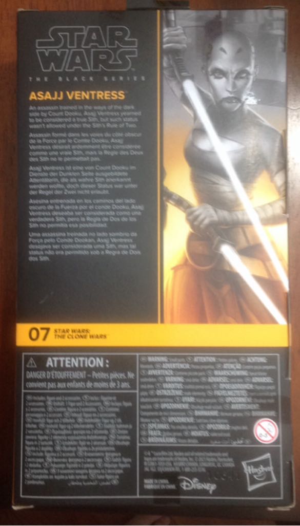 Black Series Asajj Ventress - Hasbro (Star Wars Black Series) action figure collectible - Main Image 2