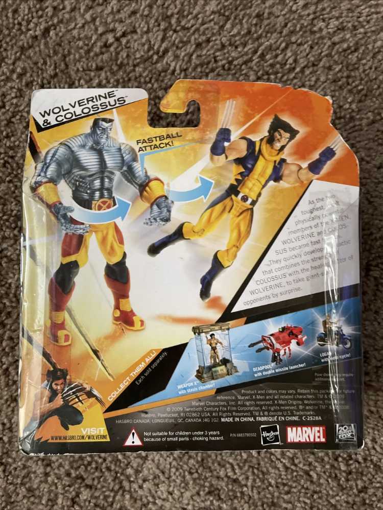 X-Men Origins Wolverine Deluxe Action Figures Wolverine With Colossus Fastball Launcher Super Rare  action figure collectible [Barcode 7633366399285] - Main Image 2
