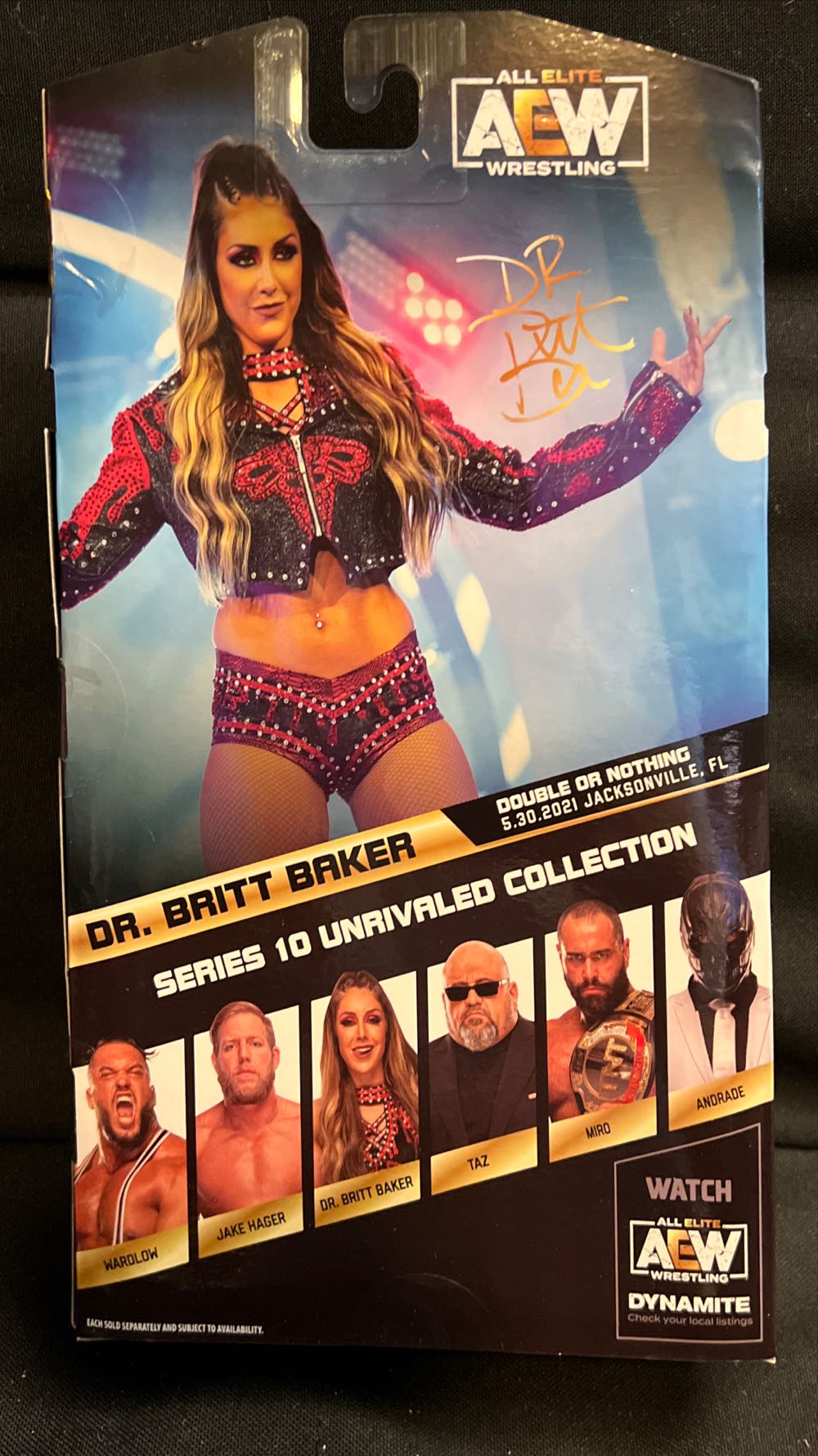 Britt Baker Aew Series 10 - Jazwares (AEW Unrivaled Collection 10) action figure collectible [Barcode 191726430964] - Main Image 2