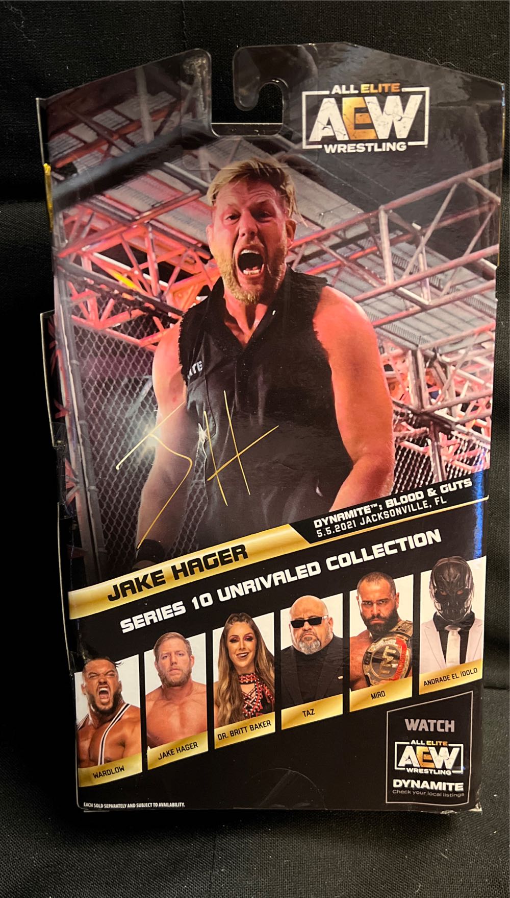 Jake Hager - Jazwares (AEW Unrivaled Collection Series 10) action figure collectible [Barcode 191726430957] - Main Image 2