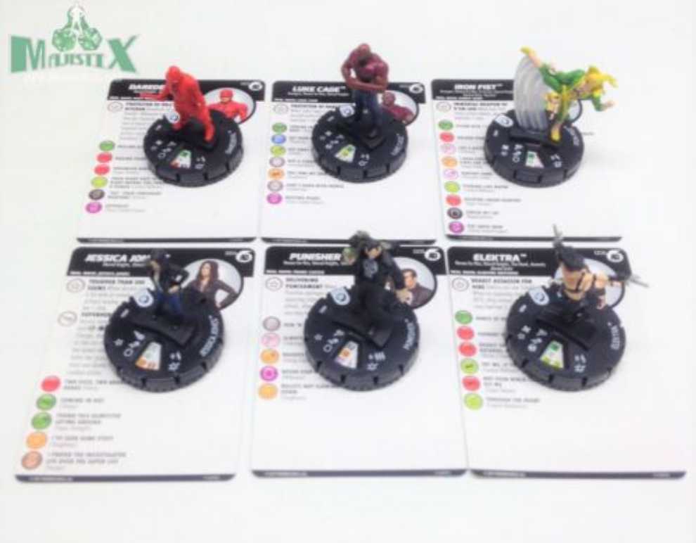 Marvel Heroclix Marvel Knights Fast Forces 6 Set Avengers Defenders War  action figure collectible [Barcode 634482725474] - Main Image 3
