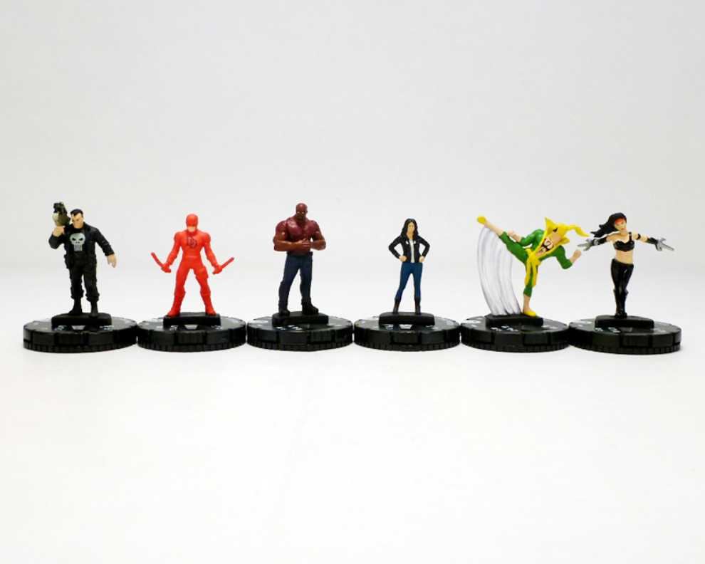 Marvel Heroclix Marvel Knights Fast Forces 6 Set Avengers Defenders War  action figure collectible [Barcode 634482725474] - Main Image 4