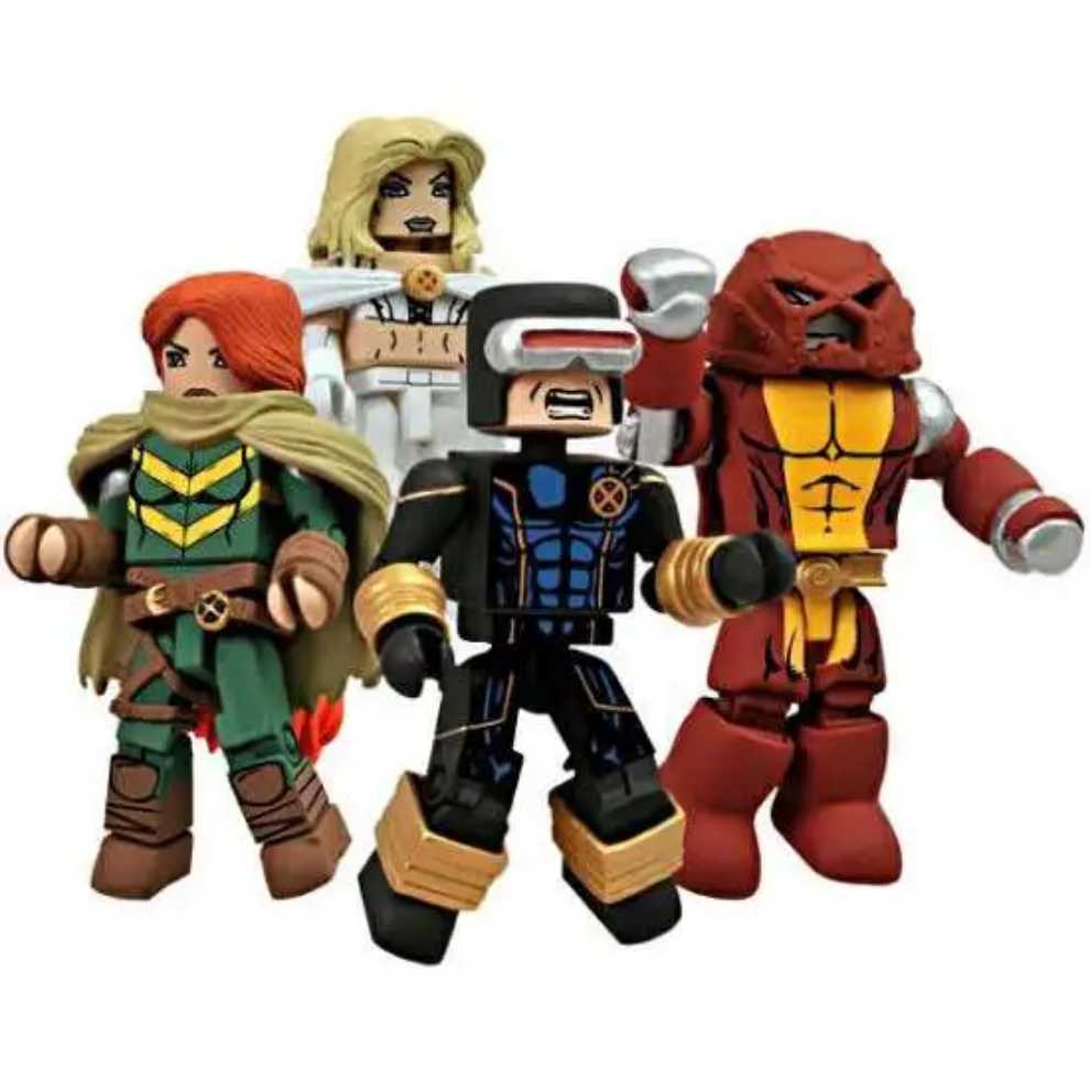 Toy Asylum Minimates Marvel X Men 4 Pack Cyclops White Queen Wolverine Colossus  action figure collectible [Barcode 876242001071] - Main Image 3