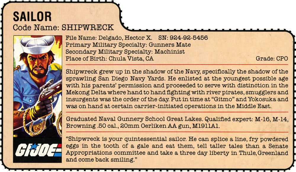 #14 | Shipwreck - Hasbro (G.I. Joe) action figure collectible [Barcode 038976064467] - Main Image 3