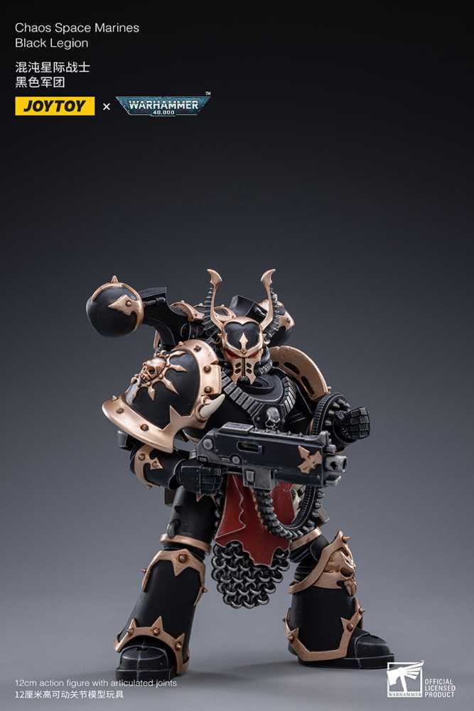Joytoy Warhammer 40k : Chaos Space Marines Black Legion - Joy Toy (Warhammer 40,000) action figure collectible [Barcode 6973130372238] - Main Image 2