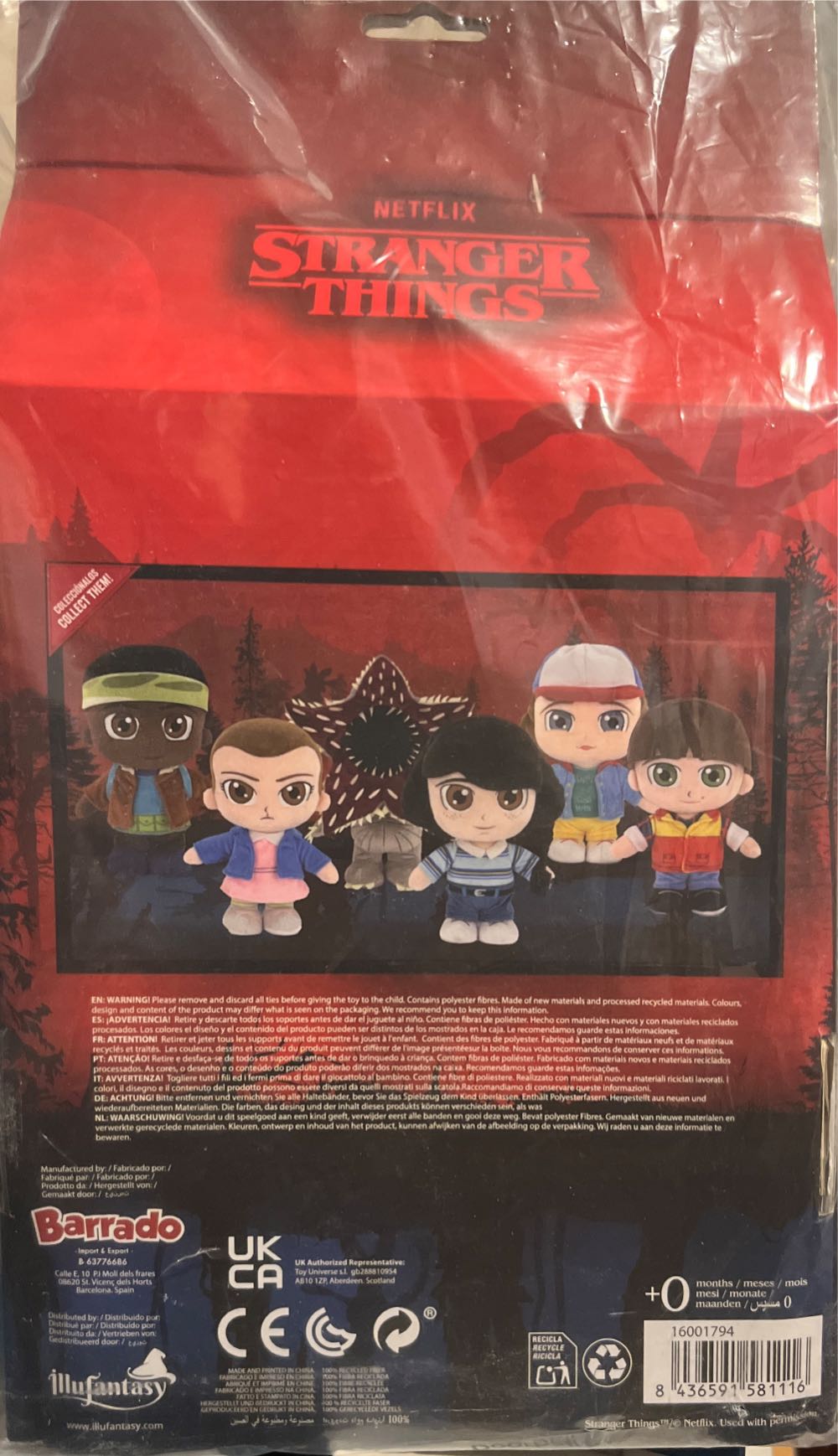 Stranger Things Eleven Plush - McFarlane Toys (Stranger Things) action figure collectible [Barcode 8436591581116] - Main Image 2