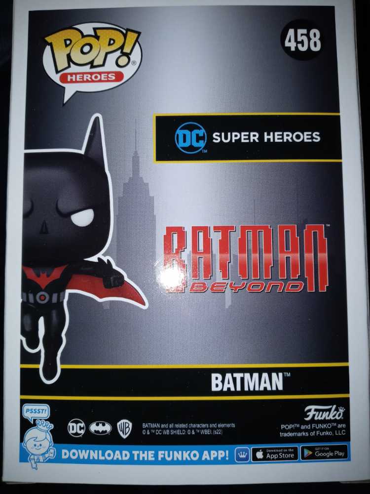 Batman # 458 ~ Batman Beyond (Chase) - Funko ( Batman Beyond) (Funko Pop) action figure collectible [Barcode 889698666459] - Main Image 2
