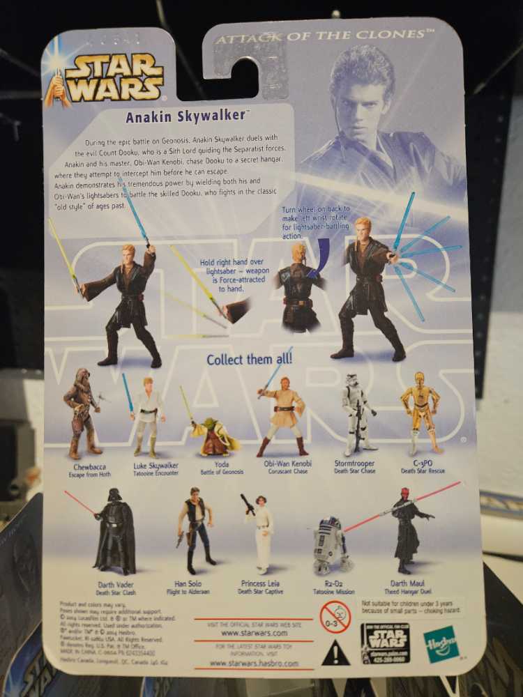 Anakin Skywalker Geonosis Hanger Duel  (2002-2003 Star Wars Saga) action figure collectible [Barcode 076930847930] - Main Image 2