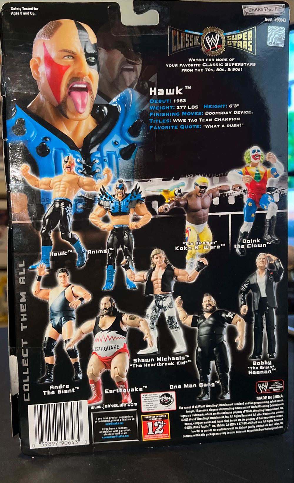 Hawk - Jacks Pacific (WWE) action figure collectible - Main Image 2