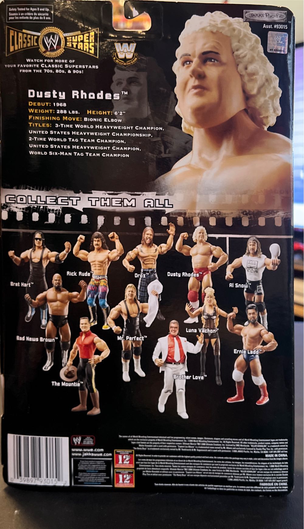 Dusty Rhodes - Jacks Pacific (WWE Jakks Pacific) action figure collectible - Main Image 2