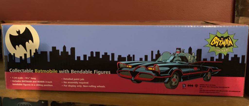Batman Classic Tv Series Batmobile With Bendable Figures  (Batvehicles) action figure collectible - Main Image 2