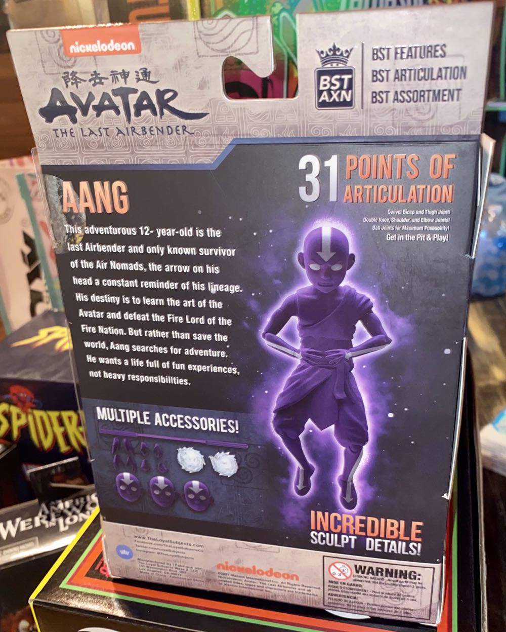 Avatar The Last Airbender Aang (Cosmic Energy) - BST AXN / The Loyal Subjects (Avatar The Last Airbender) action figure collectible [Barcode 850018355889] - Main Image 2