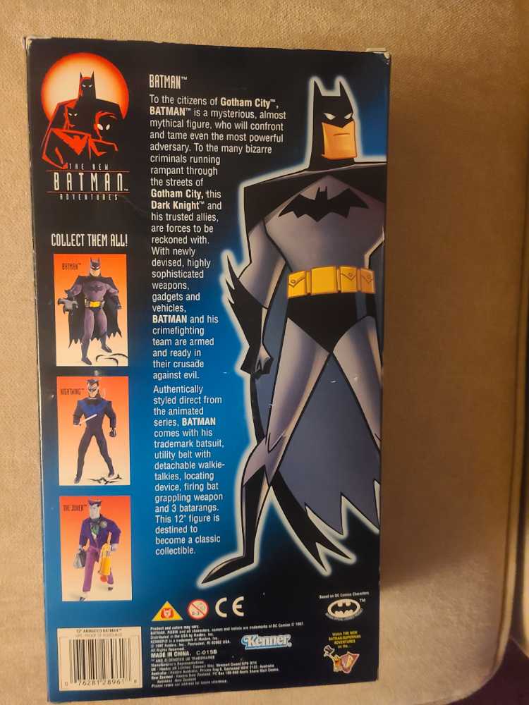 Kenner Toys The New Batman Adventures 12” Batman Action Figure Vintage Toy  (The New Batman Adventures) action figure collectible [Barcode 076281289618] - Main Image 2