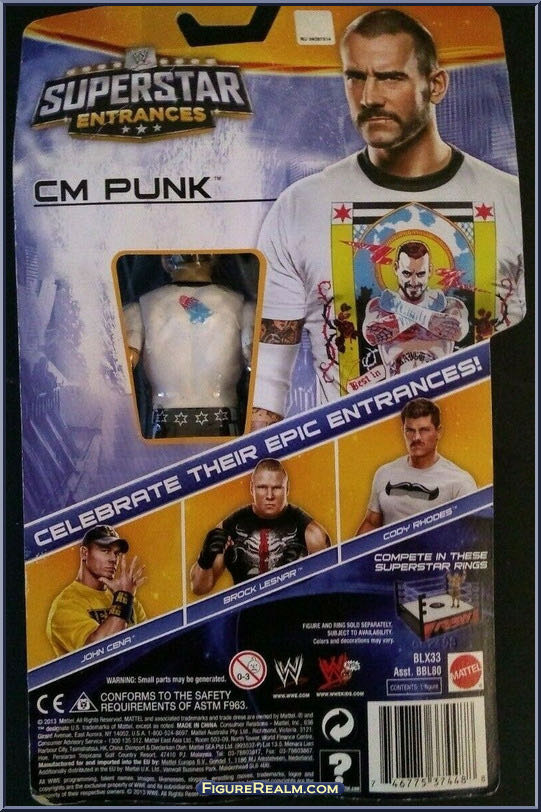 CM Punk - WWE Mattel (WWE Basic Superstar Entrance Series 3) action figure collectible - Main Image 2