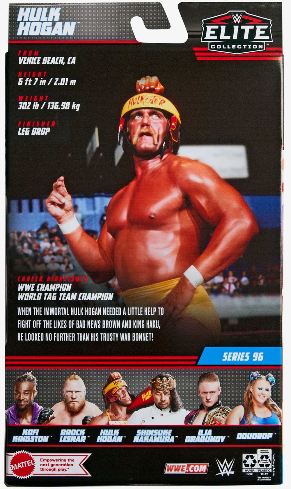 Hulk Hogan - WWE Mattel (WWE Elite Series 96 (2022)) action figure collectible - Main Image 2