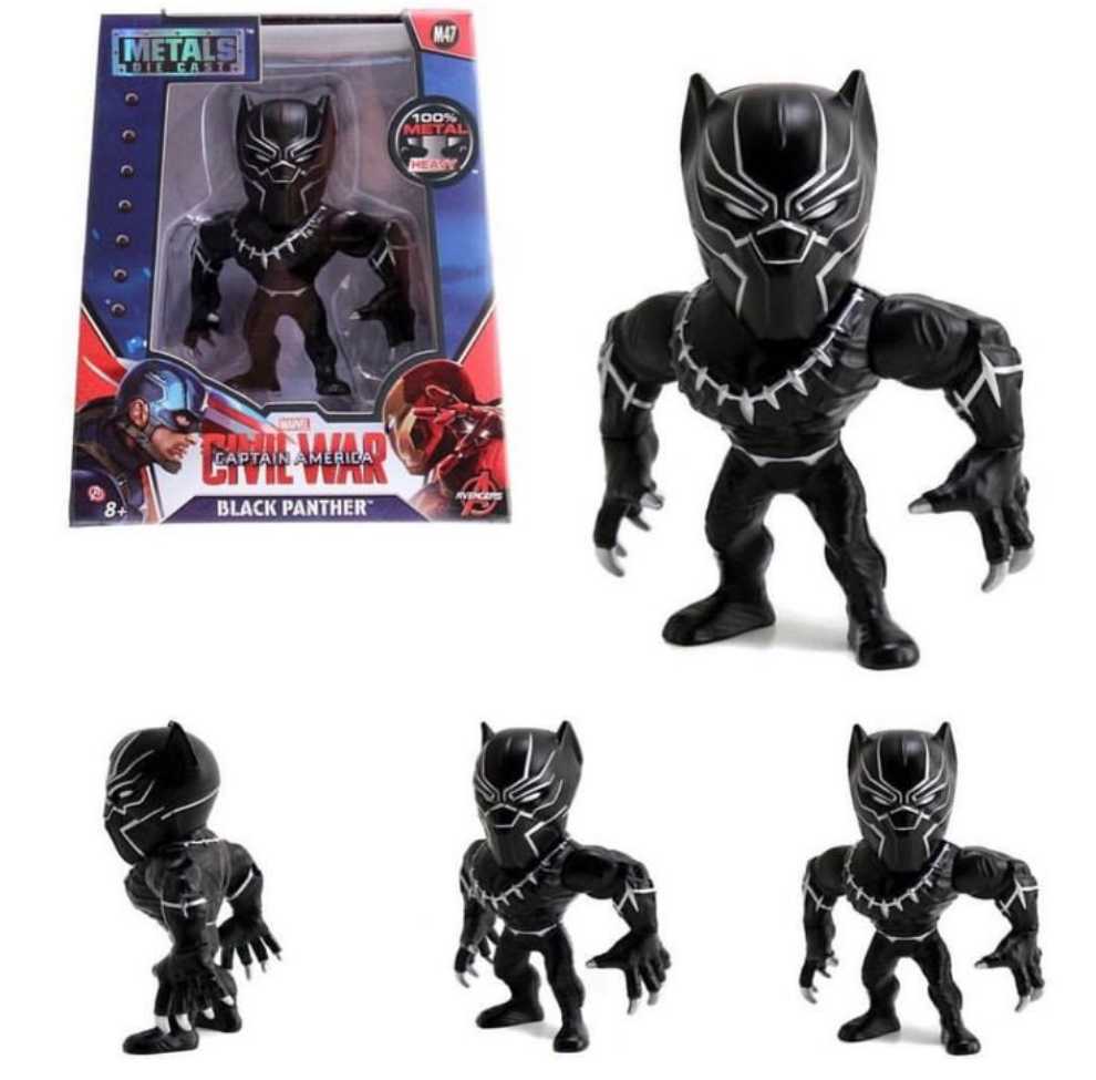 Jada Toys Metals Marvel Captain America Civil War Black Panther Metals Die Cast 4”  M47   action figure collectible [Barcode 1246179874861] - Main Image 3