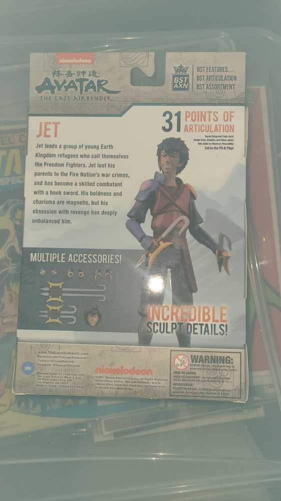 Avatar The Last Airbender Jet - BST AXN / The Loyal Subjects (Avatar The Last Airbender) action figure collectible [Barcode 850031460553] - Main Image 2