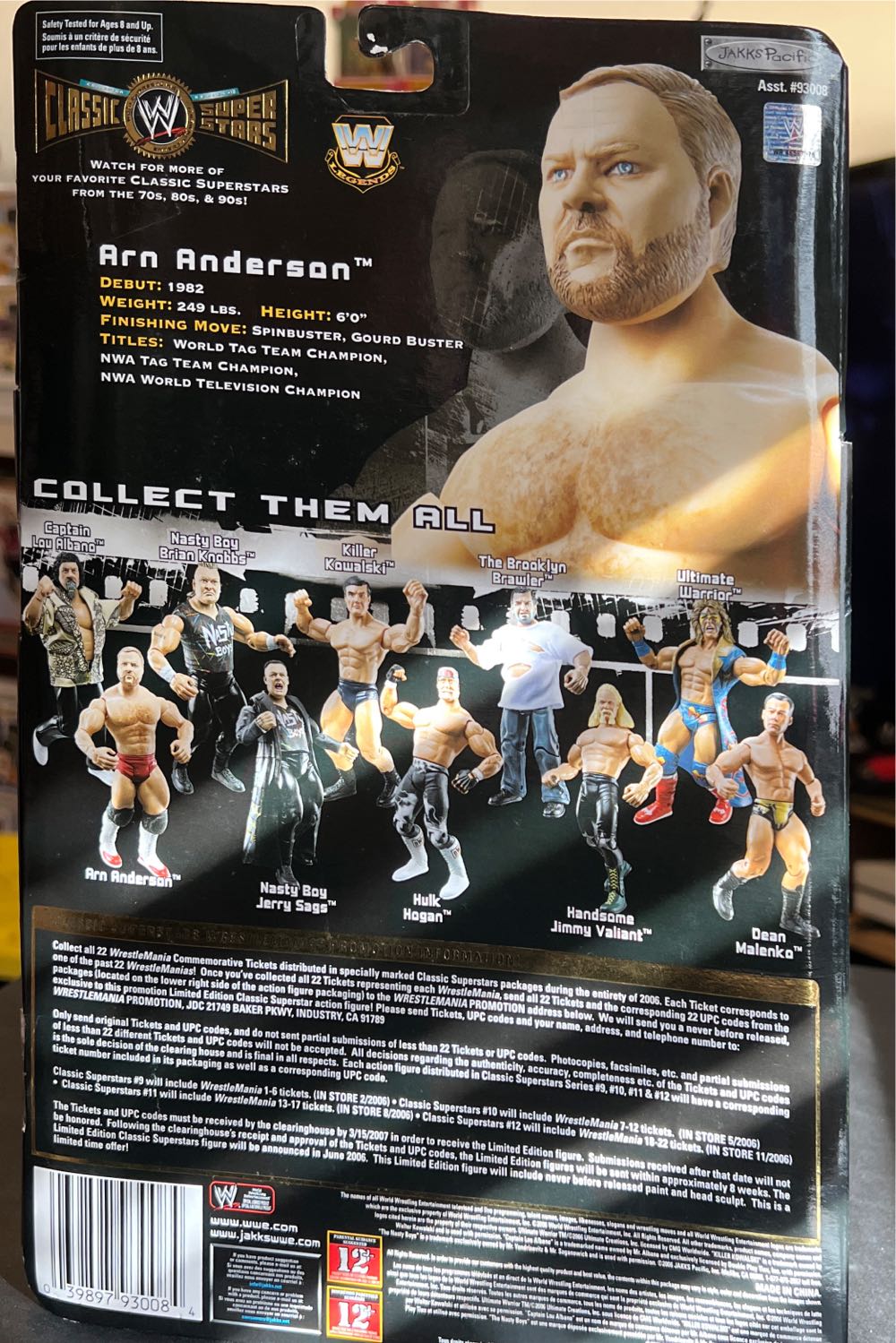 Arn Anderson - Jacks Pacific (WWE) action figure collectible - Main Image 2