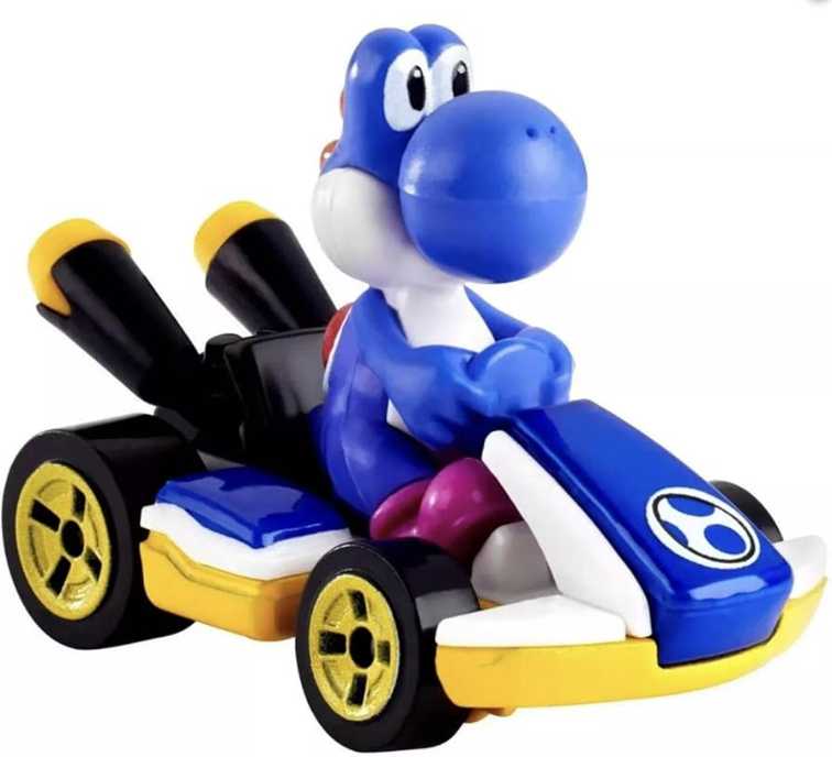Blue Yoshi Standard Kart - Mattel (Hot Wheels Mario Kart) action figure collectible [Barcode 887961908428] - Main Image 2