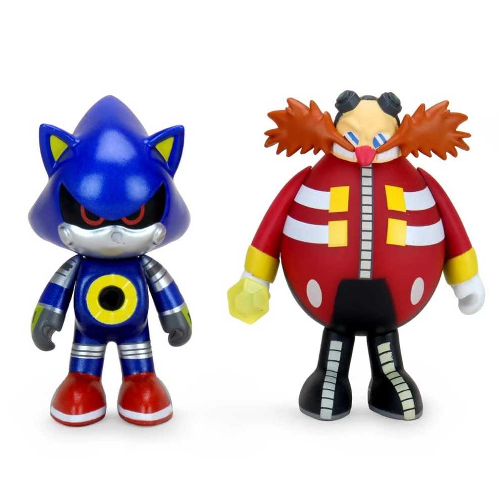 Kidrobot Sonic The Hedgehog Metal Sonic & Dr Eggman Vinyl Mini Figures  action figure collectible [Barcode 883975167127] - Main Image 3