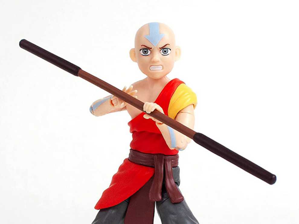 Avatar The Last Airbender Aang (Monk) - BST AXN / The Loyal Subjects (Avatar The Last Airbender) action figure collectible [Barcode 850018355537] - Main Image 4