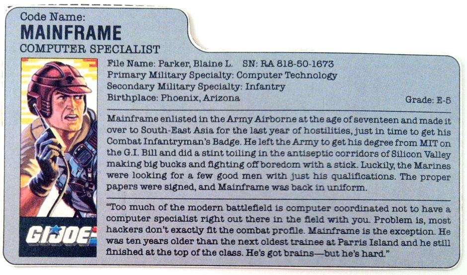 Mainframe: Computer Specialist (v2) - Hasbro (Special Mission: Brazil) action figure collectible - Main Image 3