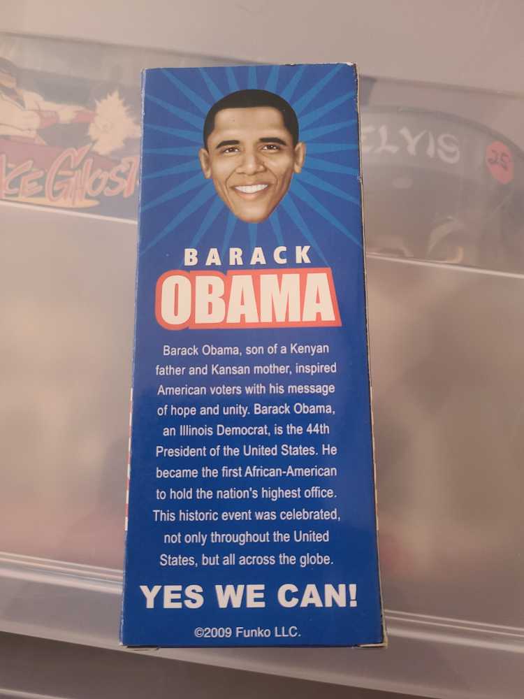 Funko Wacky Wobbler Bobble Head President Barack Obama   action figure collectible [Barcode 830395085302] - Main Image 2