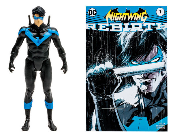 DC Page Punchers (3”) - Nightwing (Rebirth) - McFarlane Toys (DC Direct) action figure collectible [Barcode 787926158465] - Main Image 2