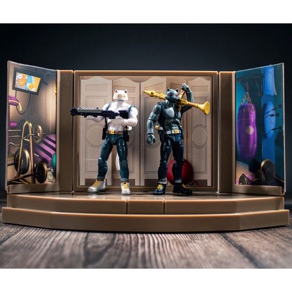Fortnite Agent’s Room Meowscles Ghost & Shadow Set  - Jazwares (Fortnite 4” Figure Collection) action figure collectible [Barcode 191726391388] - Main Image 4