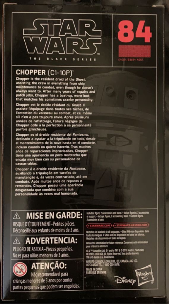 Chopper - Hasbro (Star Wars: The Black Series) action figure collectible - Main Image 2