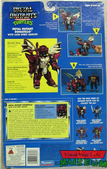 Metal Mutant Donatello With Lion Spirit Armor - Playmates Toys (Teenage Mutant Ninja Turtles) action figure collectible - Main Image 2