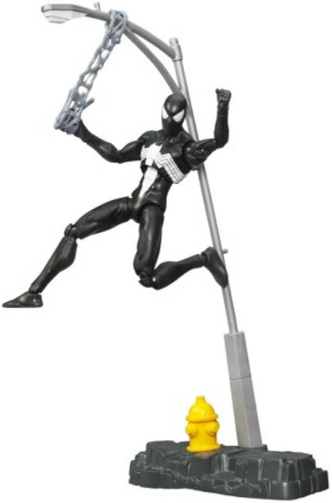 Spider-man 3 Unleashed 360 Black-Suited Spider-man  - Hasbro action figure collectible [Barcode 653569241218] - Main Image 4