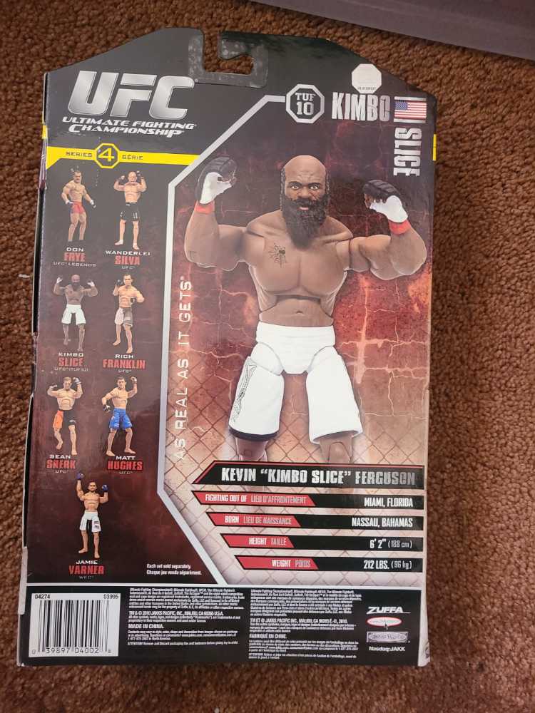 Jakks Pacific UFC Collection Kimbo Slice Tuf 10 Jakks Pacific Series 4  action figure collectible [Barcode 039897040028] - Main Image 2