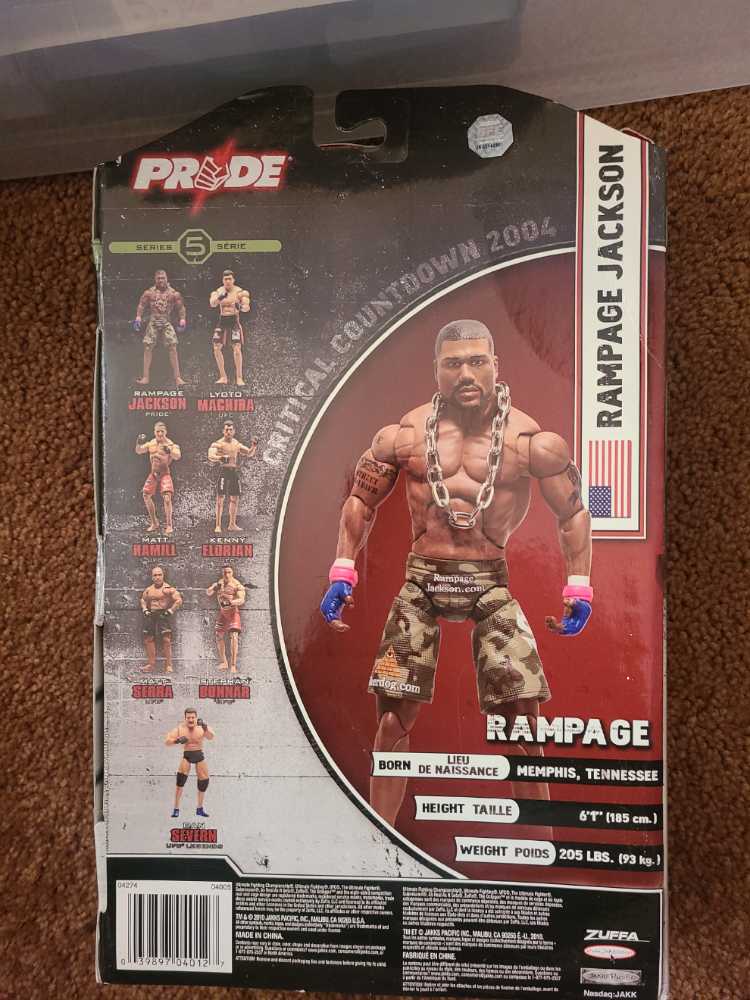 Jakks Pacific UFC Collection Pride FC Quinton (Rampage) Jackson   action figure collectible [Barcode 039897040127] - Main Image 2