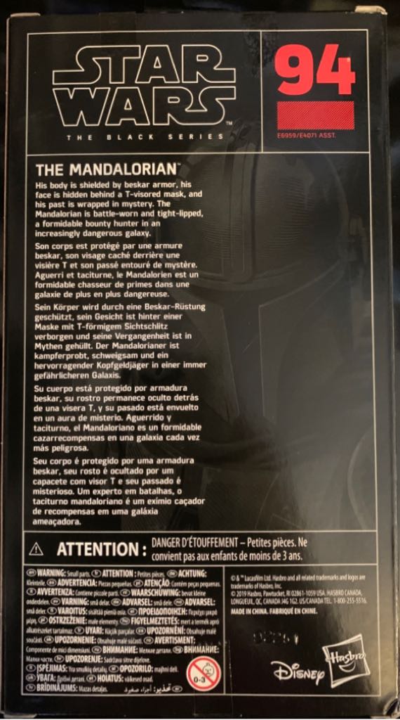 The Mandalorian (Black Series #94) - Hasbro (Star Wars: The Black Series) action figure collectible - Main Image 2