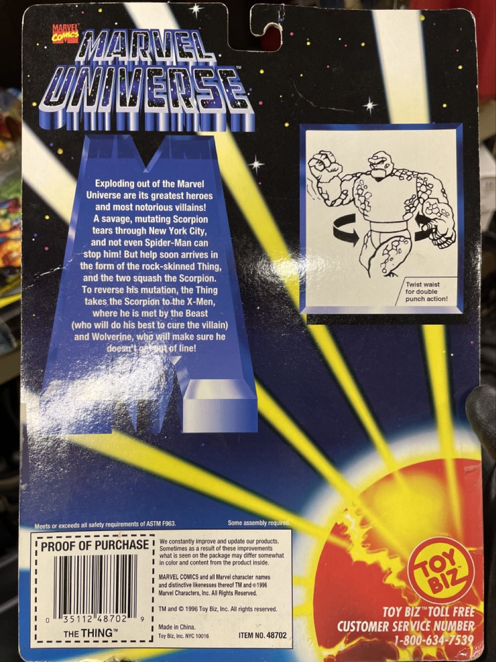 The Thing Clobberin  action figure collectible [Barcode 035112487029] - Main Image 2