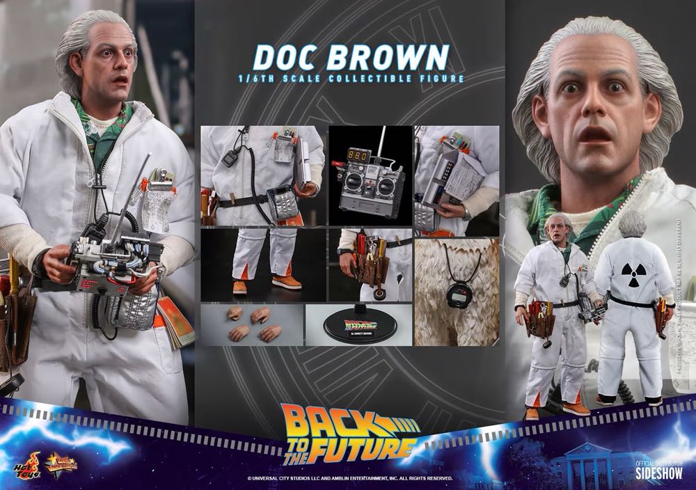 Doc Brown - Hot Toys (Back To The Future) action figure collectible [Barcode 4895228609182] - Main Image 2