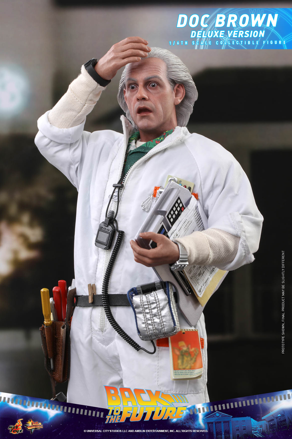 Doc Brown - Hot Toys (Back To The Future) action figure collectible [Barcode 4895228609182] - Main Image 3
