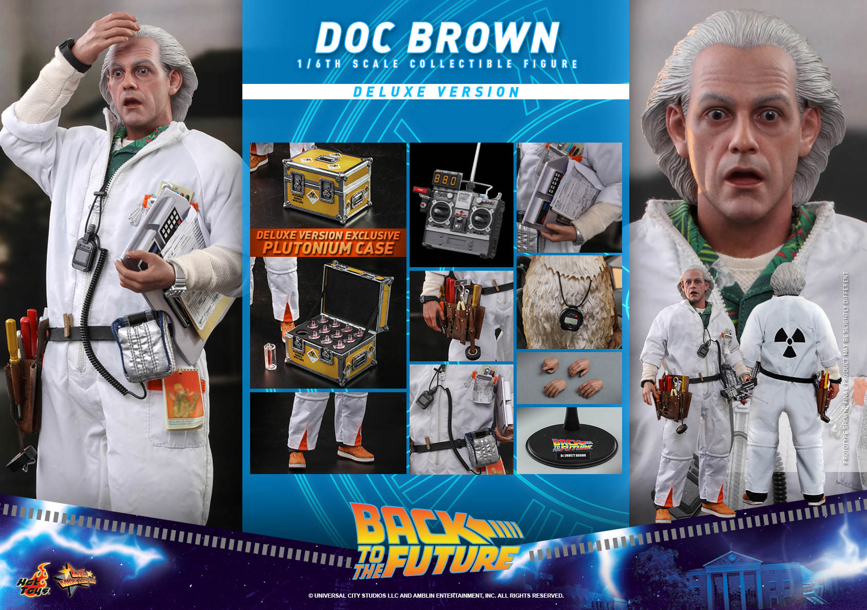 Doc Brown - Hot Toys (Back To The Future) action figure collectible [Barcode 4895228609182] - Main Image 4