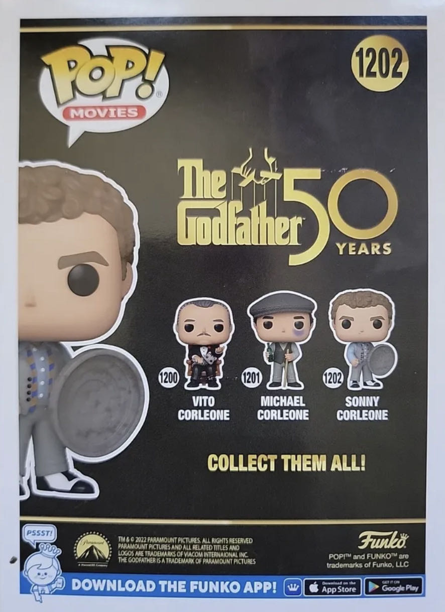 The Godfather 50th Anniversary: Sonny Corleone - Funko (Funko Pop! Movies) action figure collectible [Barcode 889698615280] - Main Image 2