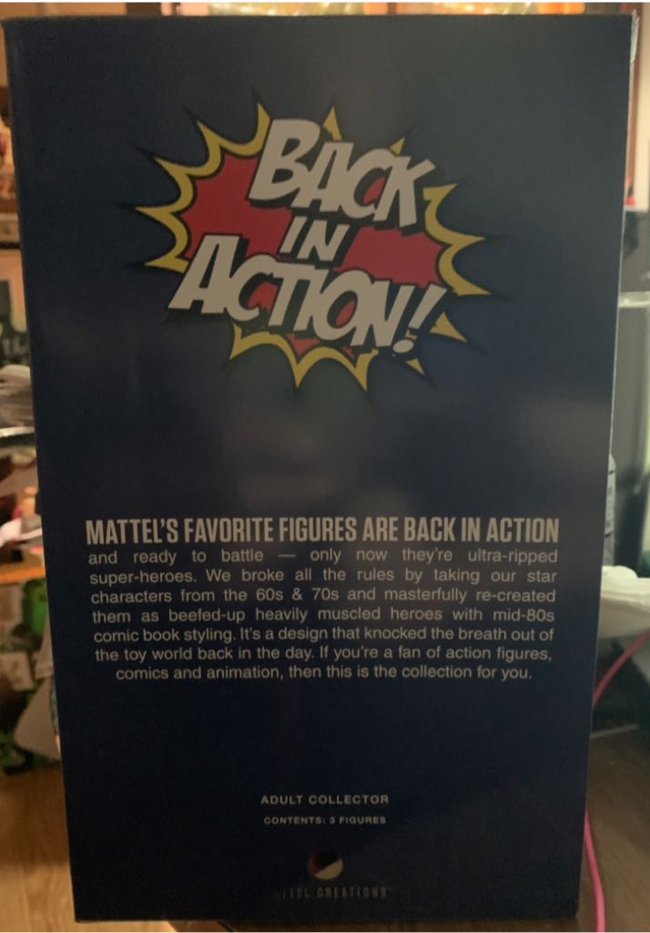 Back In Action 3 Pack - Mattel (Retro Style Collectibles) action figure collectible [Barcode 887961981735] - Main Image 2