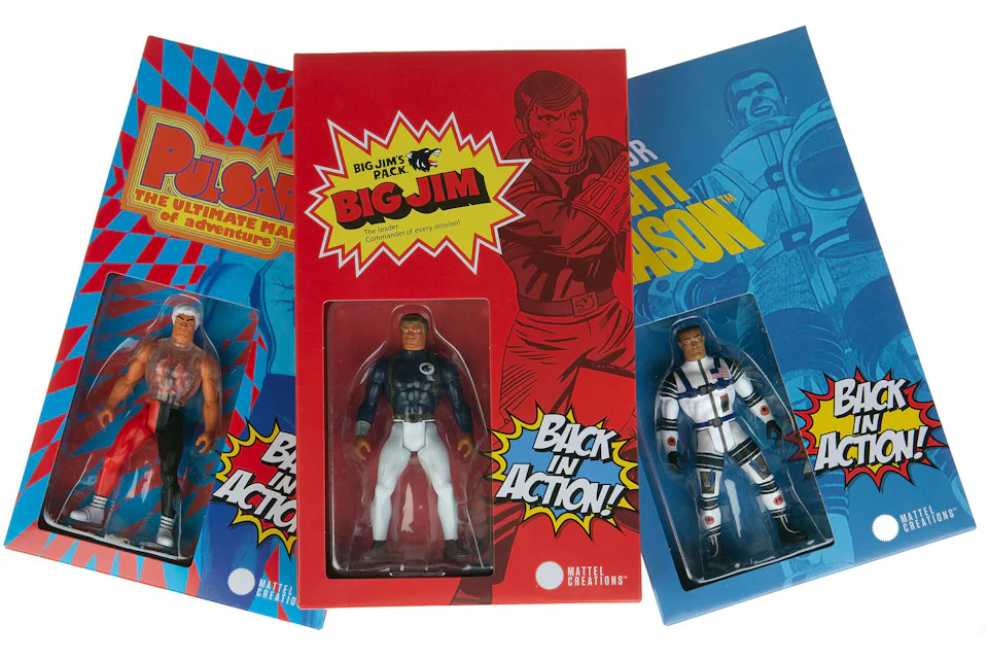 Back In Action 3 Pack - Mattel (Retro Style Collectibles) action figure collectible [Barcode 887961981735] - Main Image 3