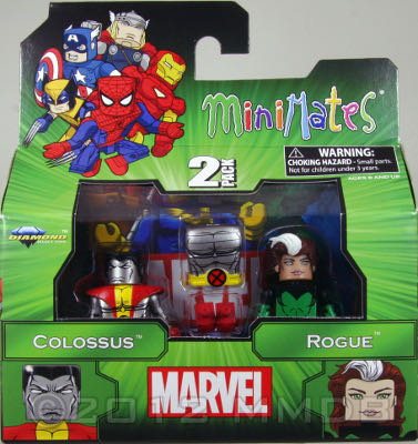 Marvel Minimates Colossus/ Rogue - Diamond Select (Rogue: X-Men) action figure collectible [Barcode 699788723371] - Main Image 2