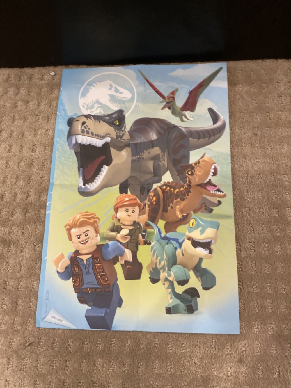 Jurassic World Lego Birthday Card - Lego (Jurassic World Lego) action figure collectible [Barcode 726528464277] - Main Image 3
