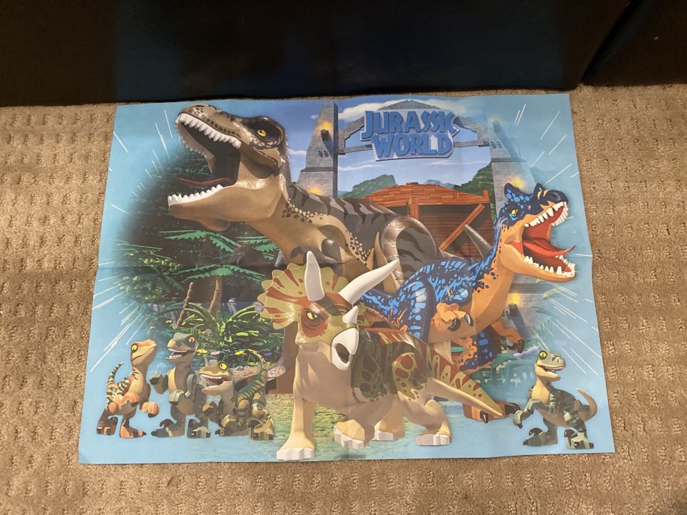 Jurassic World Lego Birthday Card - Lego (Jurassic World Lego) action figure collectible [Barcode 726528464277] - Main Image 4